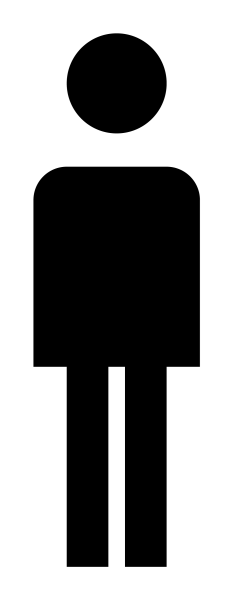 Man Icon in vector format