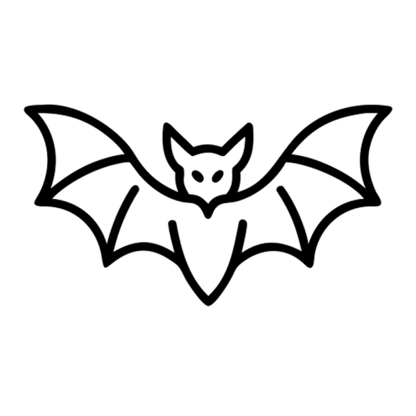Murciélago Con Alas Abiertas Icon in vector format