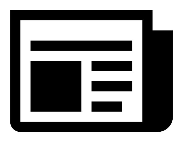 Newspaper Icon in vector format