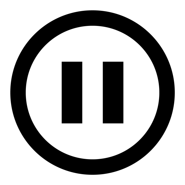 Pause Icon in vector format