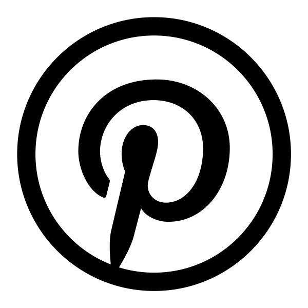 Icono Pinterest en formato vectorial