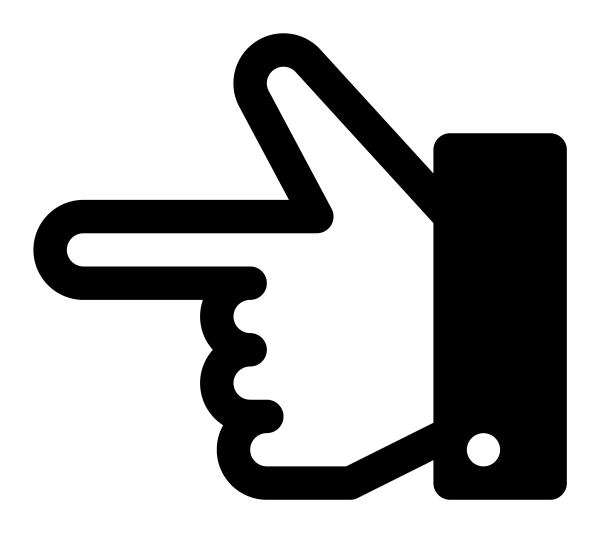 Icono Point Left en formato vectorial