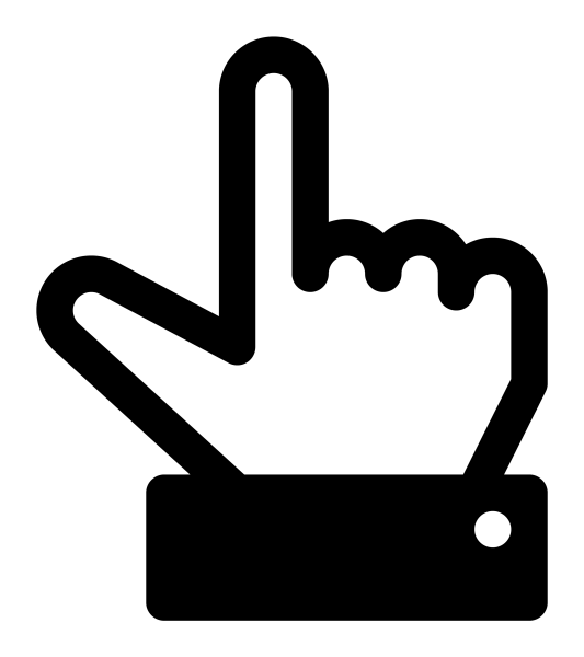 Point Up Icon in vector format