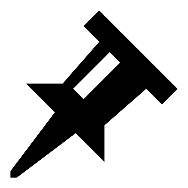 Pushpin Icon in vector format