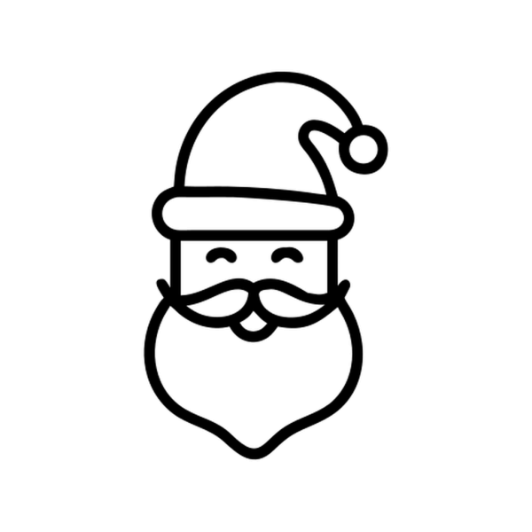 Icon Santa Claus in PNG HD, high quality