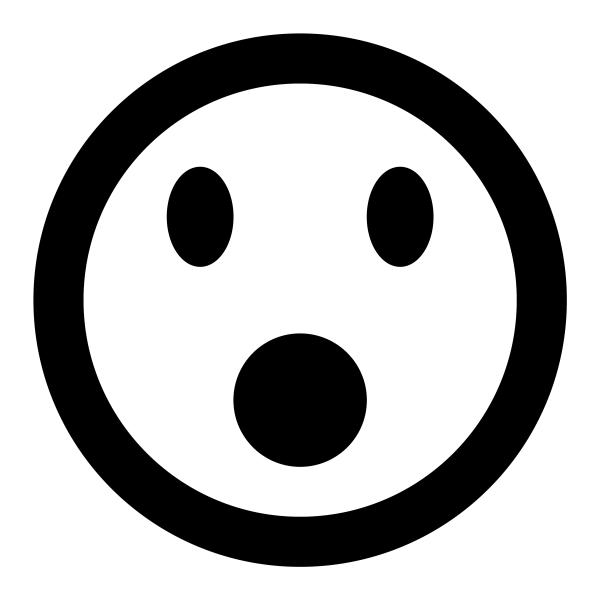 Shocked Icon in vector format