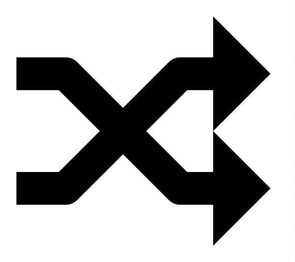 Shuffle Icon in vector format