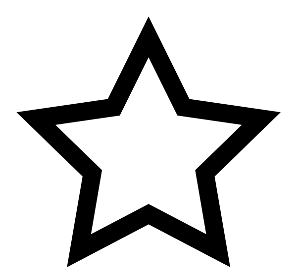 Star Empty Icon in vector format