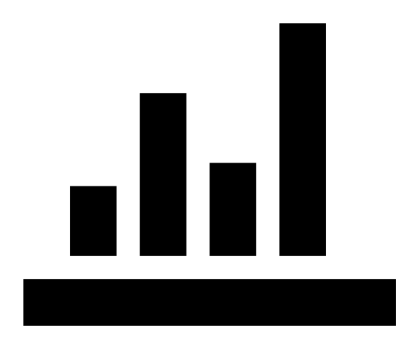 Icon Stats Bars in PNG HD, high quality