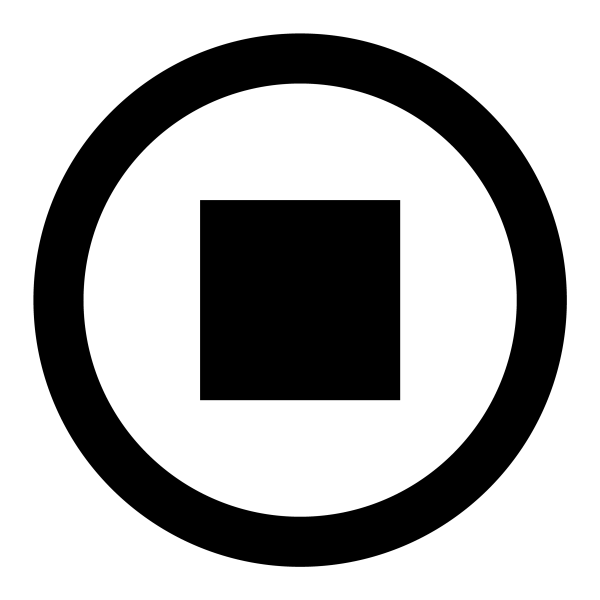 Icono Stop en formato vectorial