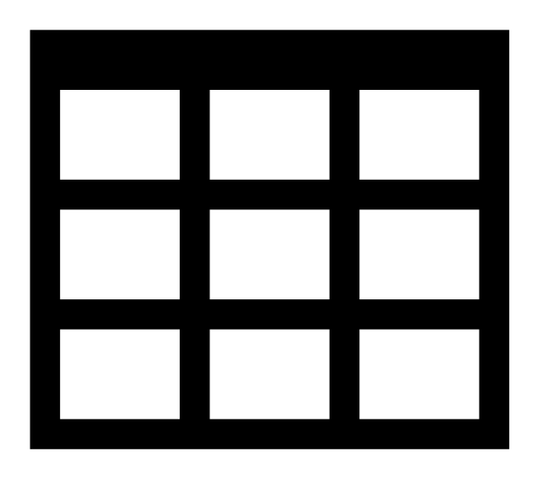 Icono Table en formato vectorial