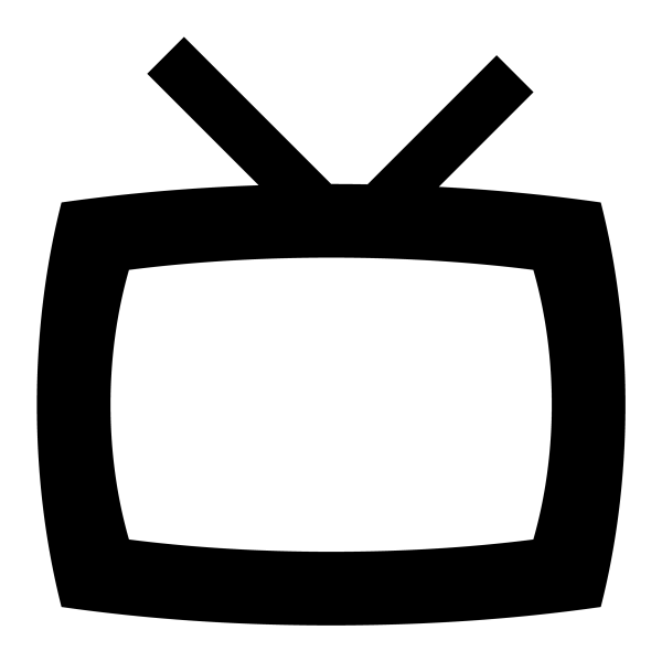 Icono Television en PNG HD, alta calidad