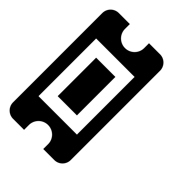 Icono Ticket en formato vectorial