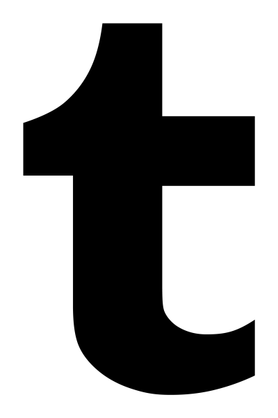 Icono Tumblr en formato vectorial