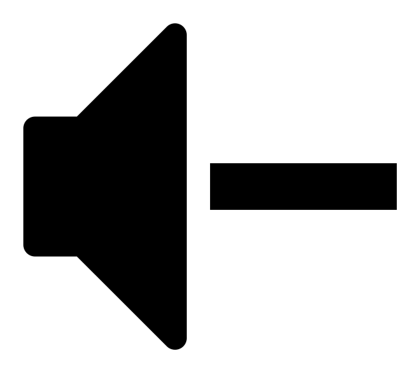 Volume Decrease Icon in vector format