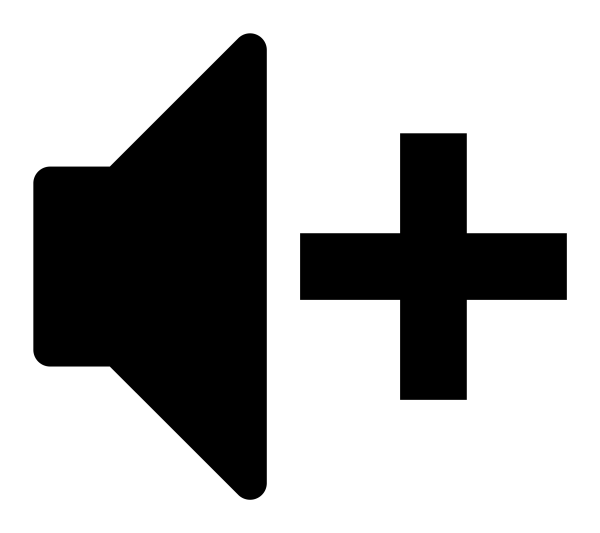 Icon Volume Increase in PNG HD, high quality