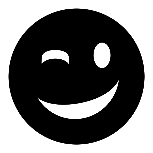 Wink Icon in vector format