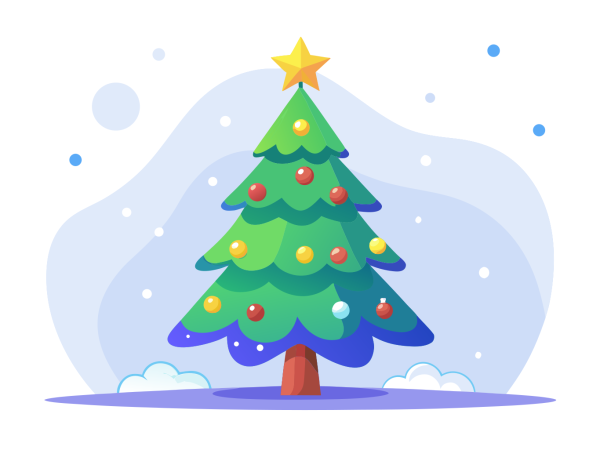 Plantilla Árbol Navideño en PNG HD, alta calidad