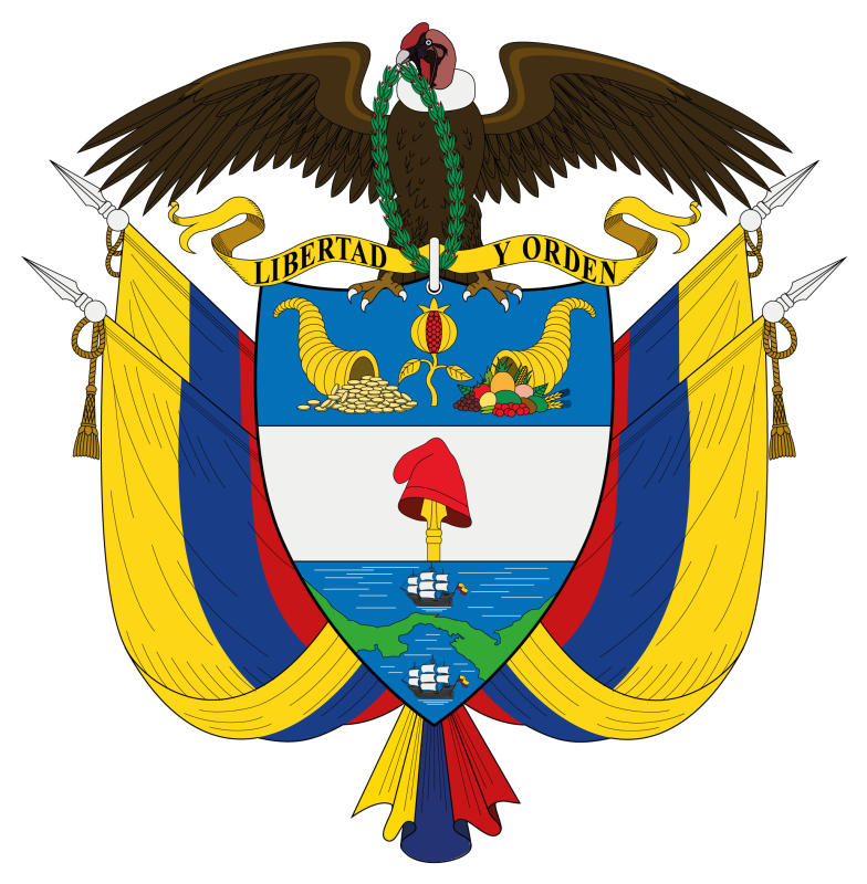 Plantilla Escudo De Colombia en PNG HD, alta calidad