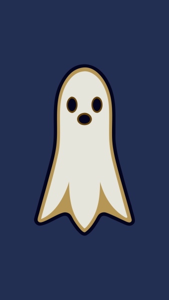 Plantilla Fantasma Minimalista en formato vectorial
