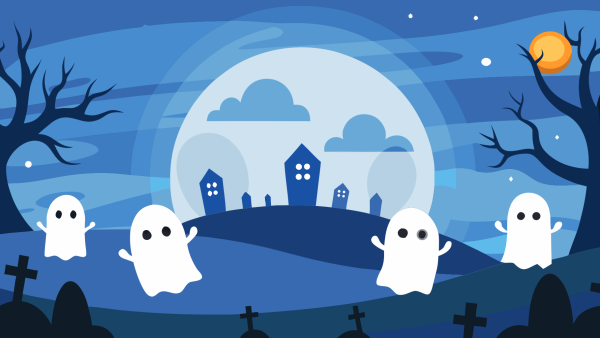 Plantilla Fantasmas Flotando Entre Una Niebla Suave en PNG HD, alta calidad