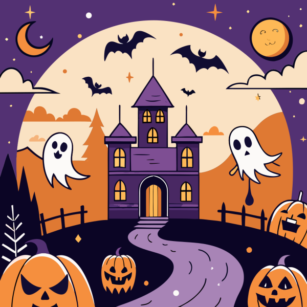 Plantilla Floating Transparent Ghosts en PNG HD, alta calidad