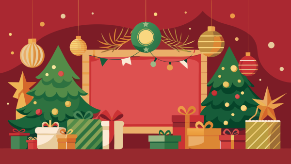 Plantilla Navidad Elegante en PNG HD, alta calidad