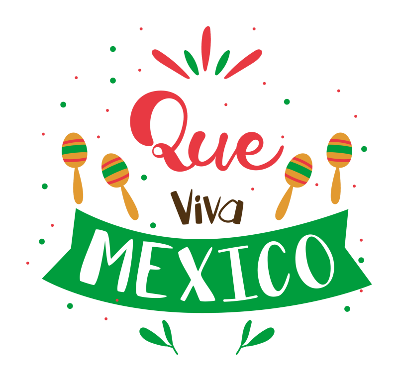 Plantilla Que Viva México en PNG HD, alta calidad