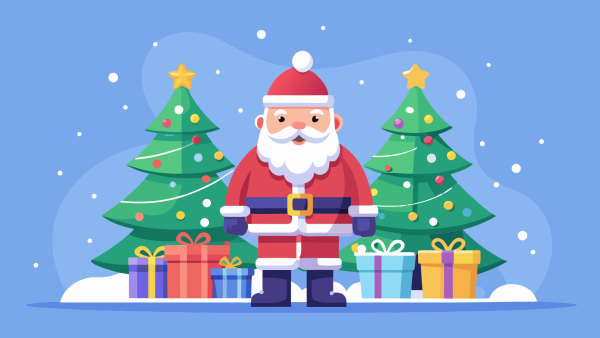 Plantilla Santa Claus en PNG HD, alta calidad