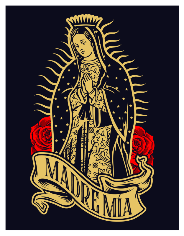 Plantilla Virgen De Guadalupe en PNG HD, alta calidad