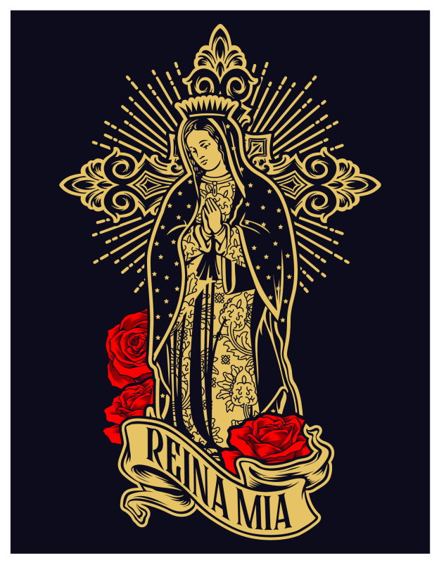 Plantilla Virgen De Guadalupe en PNG HD, alta calidad