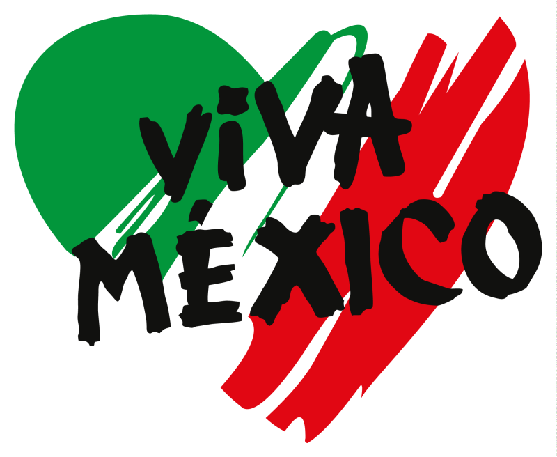Plantilla Viva México en PNG HD, alta calidad