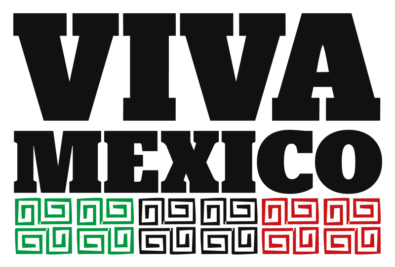 Plantilla Viva México en PNG HD, alta calidad