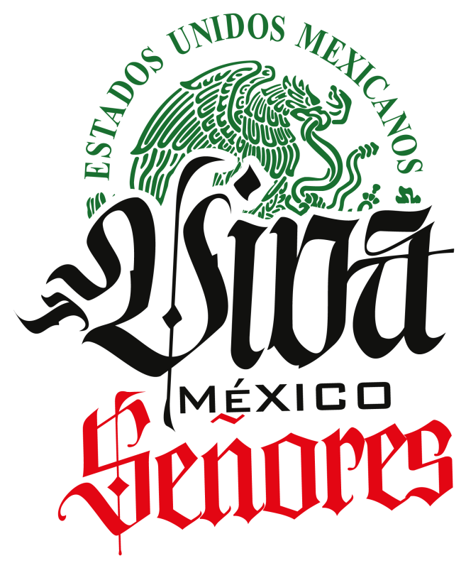 Logo Viva México Señores en formato vectorial