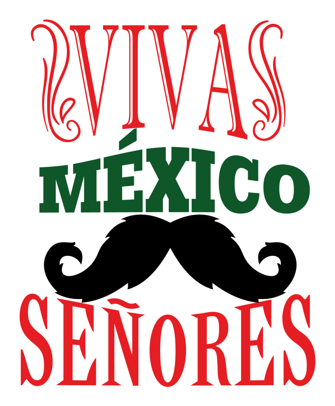 Logo Viva México Señores en formato vectorial