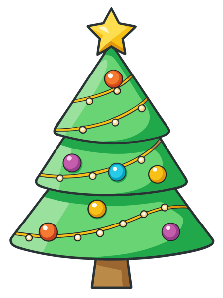 Vector Árbol De Navidad Brillante en PNG HD, alta calidad