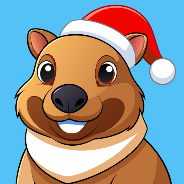 Vector Capibara Con Gorro De Navidad en PNG HD, alta calidad