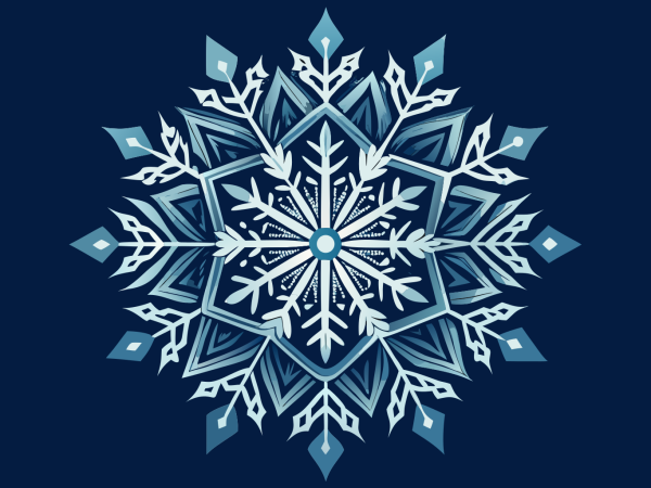 Vector Copos De Nieve Navideños en PNG HD, alta calidad