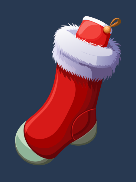 Media Navideña en formato vectorial