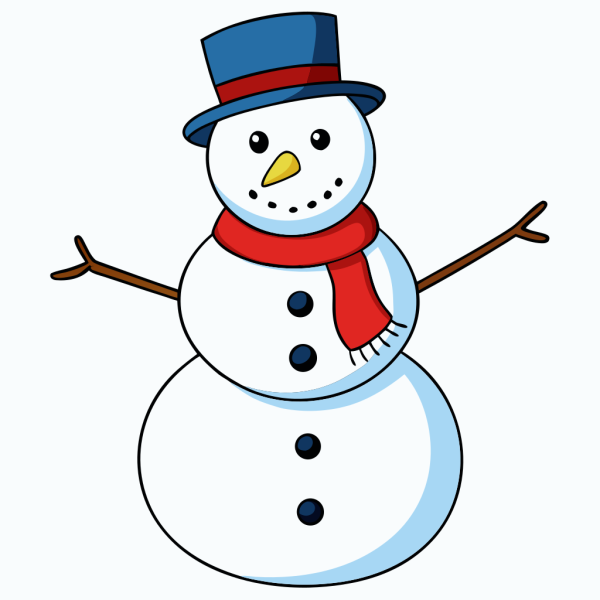 Muñeco De Nieve en formato vectorial