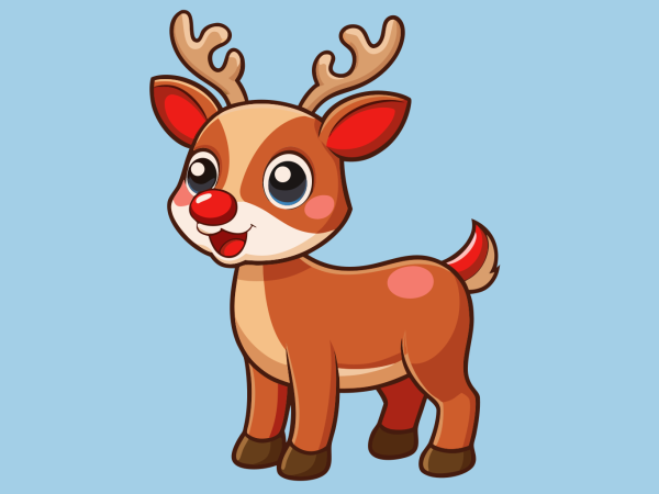 Vector Rodolfo El Reno en PNG HD, alta calidad