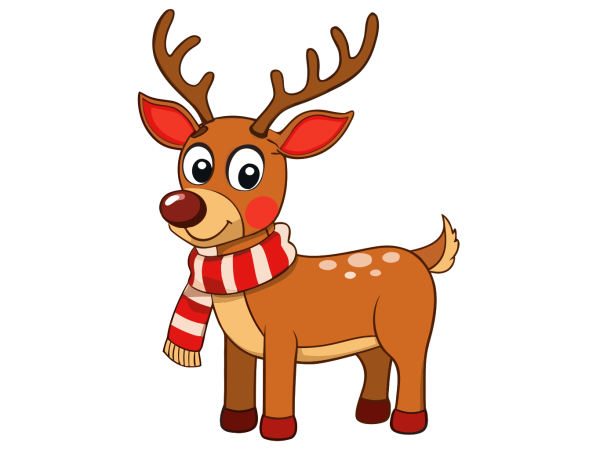 Vector Rodolfo El Reno Vibrante Y Divertido en PNG HD, alta calidad