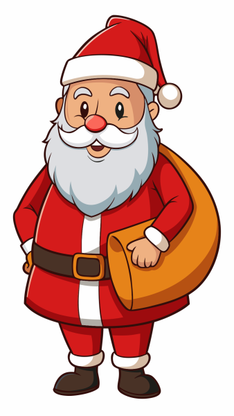 Vector Santa Claus en PNG HD, alta calidad