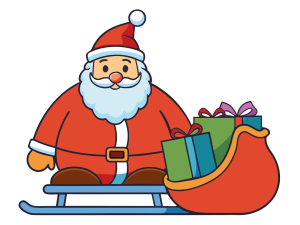 Vector Santa Claus en PNG HD, alta calidad