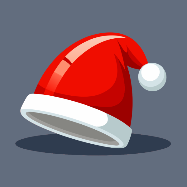 Vector Sombrero Santa en PNG HD, alta calidad